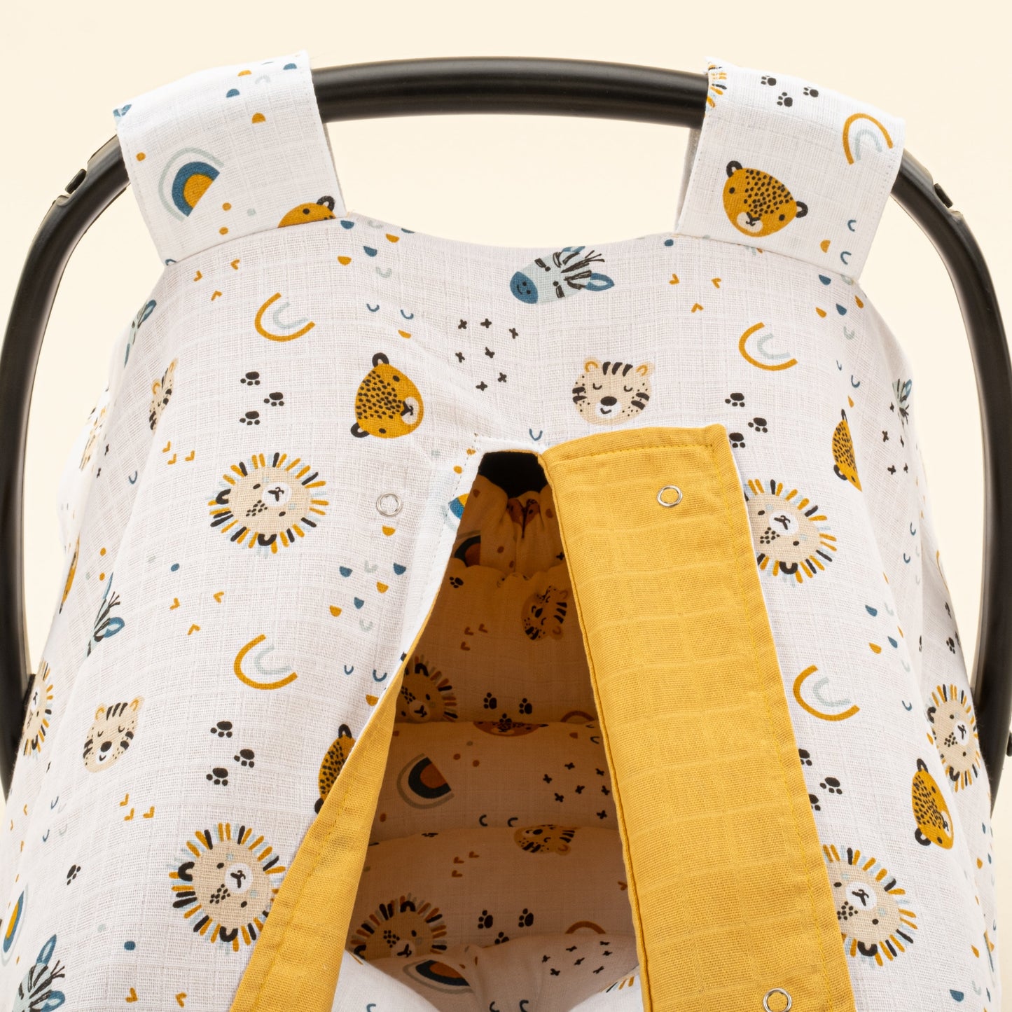 Stroller Cover Set - Double Side - Hardal Muslin - Zoo