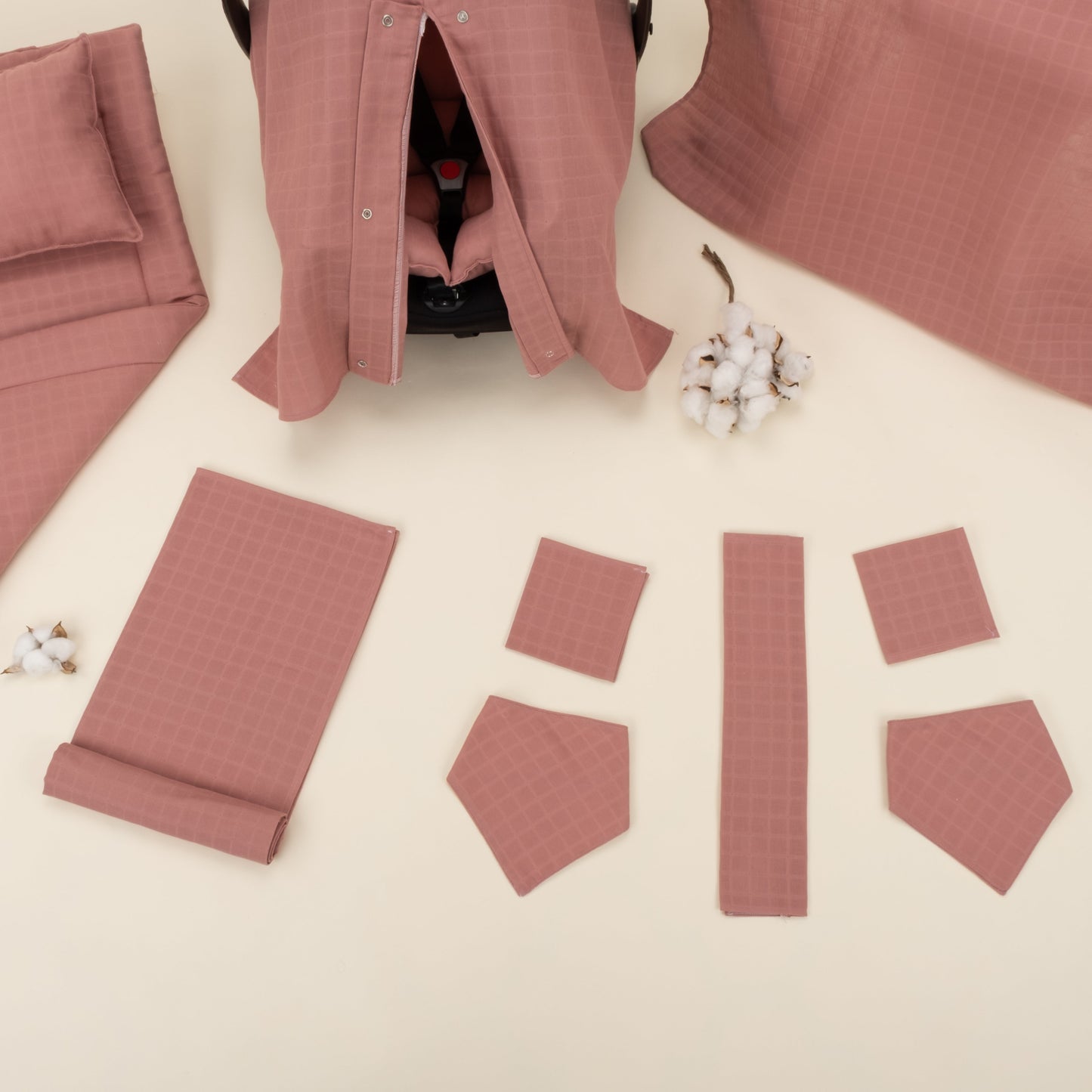 11 Piece - Newborn Sets - Summery - Gül Kurusu Müslin