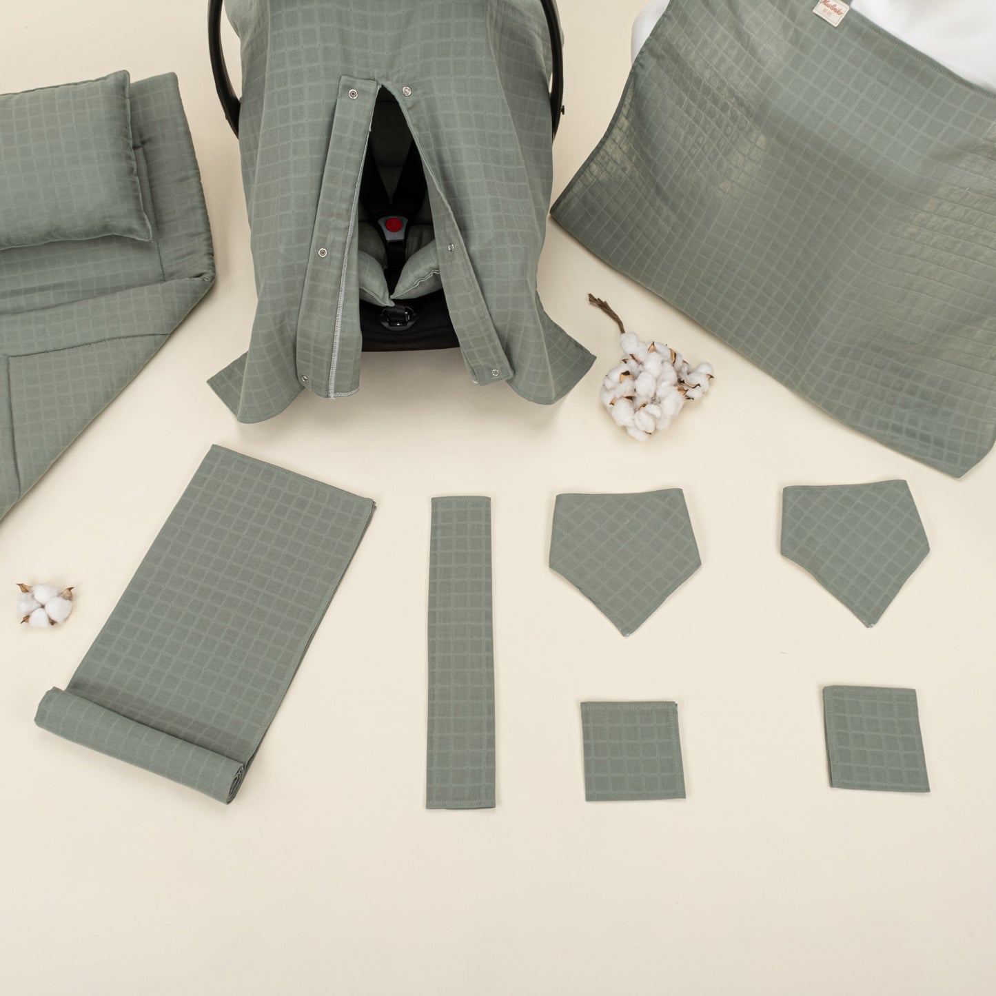 11 Piece - Newborn Sets - Summery - Haki Müslin