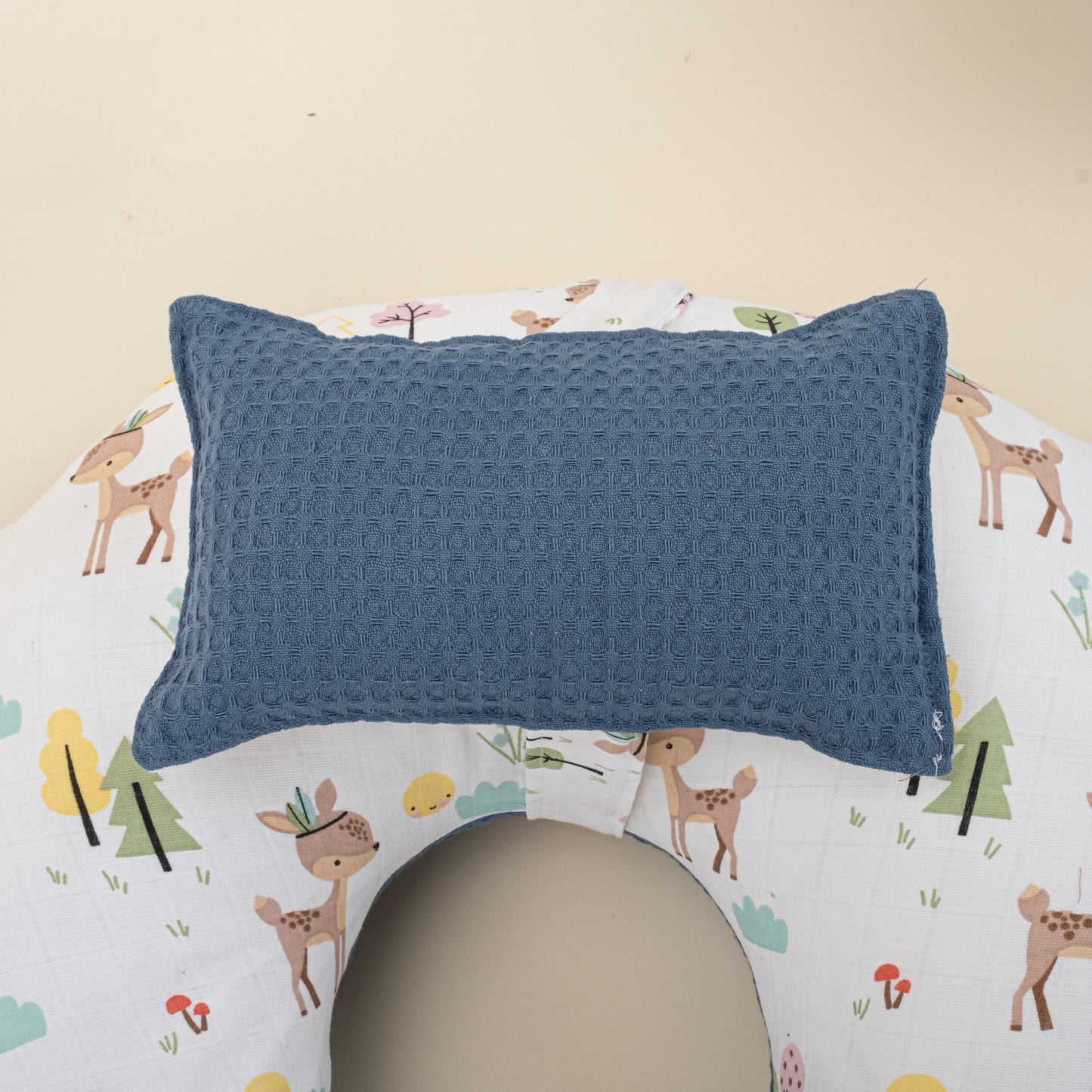 Double Sided Breastfeeding Pillow - İndigo Petek - Ceylan