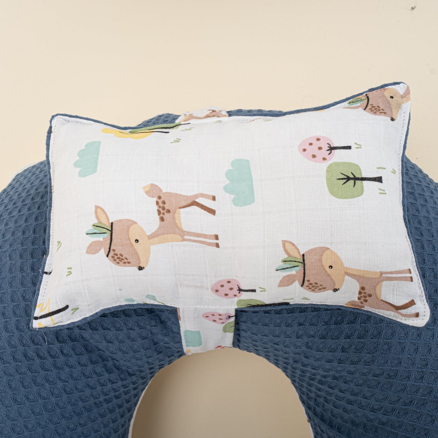 Double Sided Breastfeeding Pillow - İndigo Petek - Ceylan