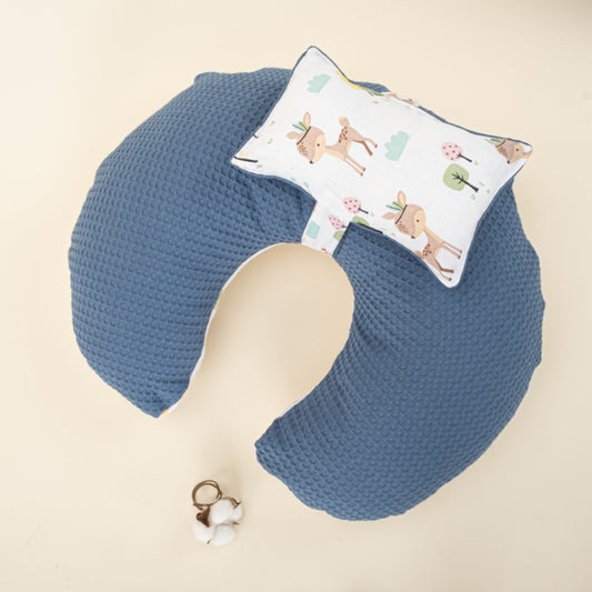 Double Sided Breastfeeding Pillow - İndigo Petek - Ceylan