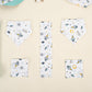 9 Piece - Newborn Sets - Double Sided - Winter - Nil Yeşili Petek - Uzay