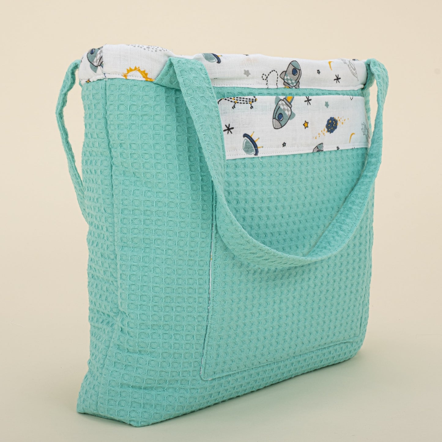 Baby Care Bag - Nil Yeşili Petek - Uzay