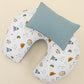 Double Sided Breastfeeding Pillow - Petrol Mavisi Petek - Zoo