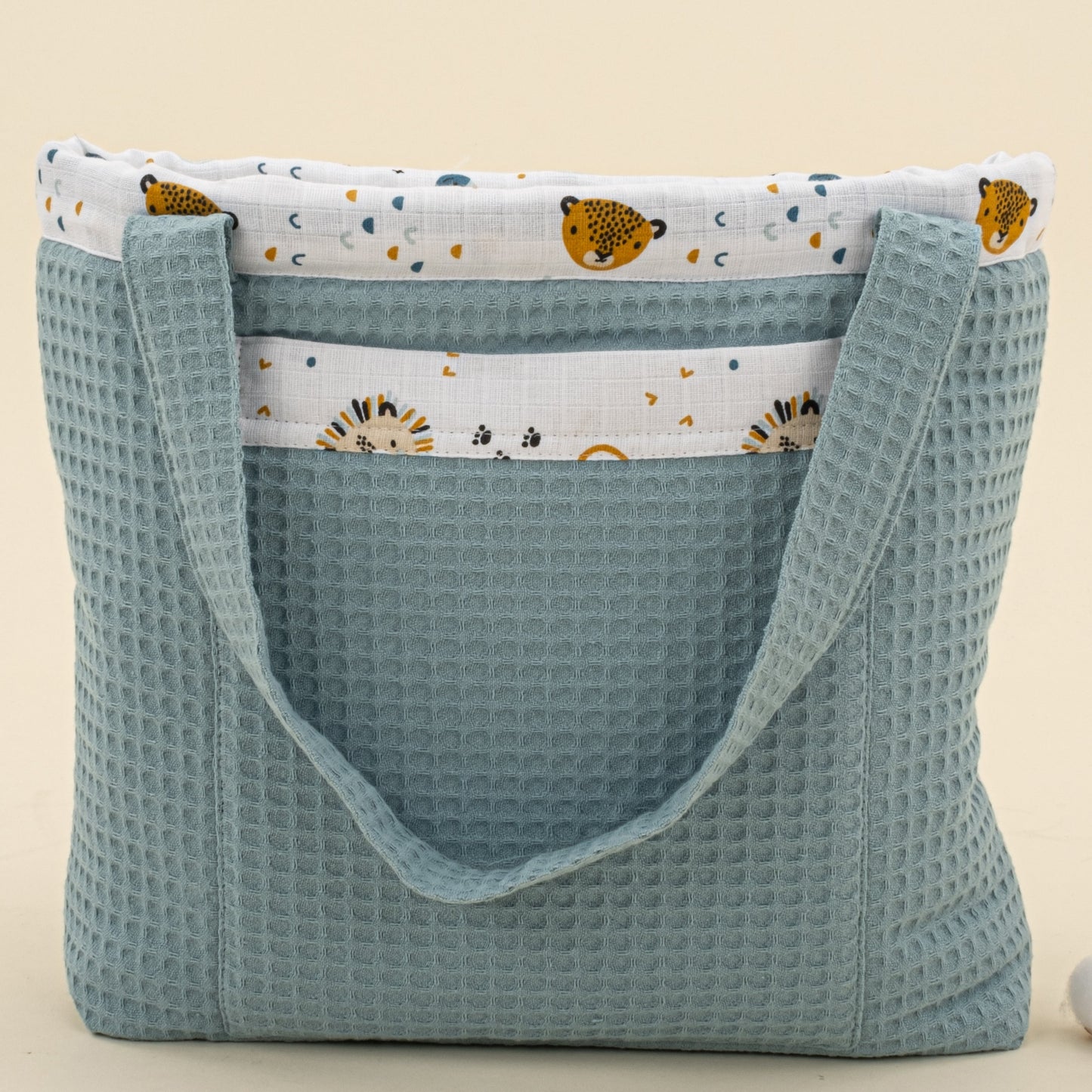 Baby Care Bag - Petrol Mavisi Petek - Zoo