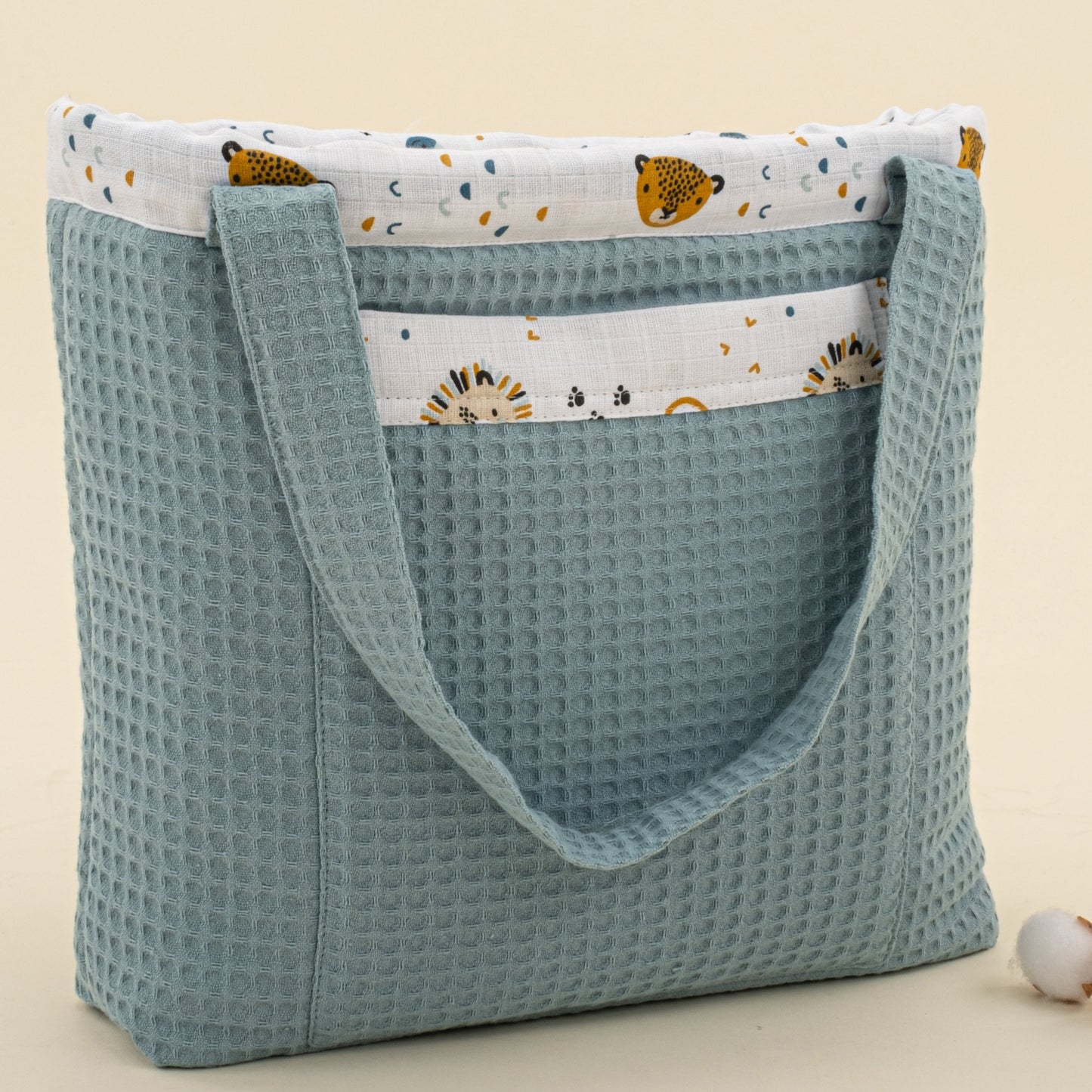 Baby Care Bag - Petrol Mavisi Petek - Zoo