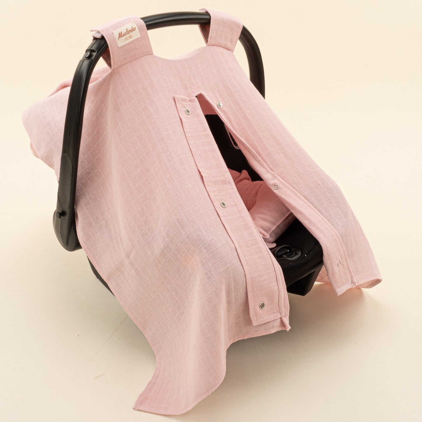 Stroller Cover Set - Single Side - Pudra Muslin