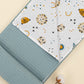 Double Sided Pique Blanket - Petrol Mavisi Petek - Zoo