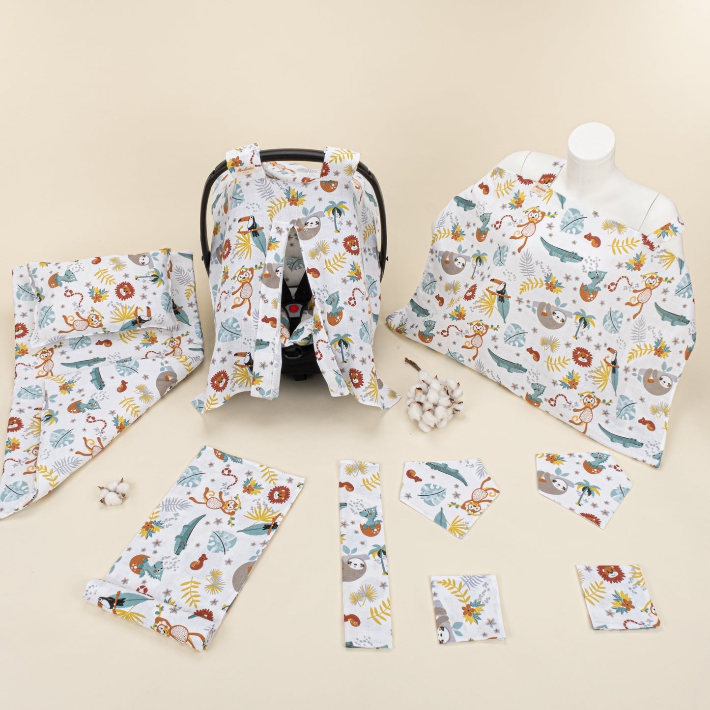 11 Piece - Newborn Sets - Summery - Hayvanat Bahçesi