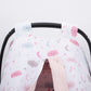 Stroller Cover Set - Double Side  - Bebe Pembe Petek - Pembe Bulut