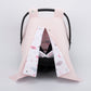 Stroller Cover Set - Double Side  - Bebe Pembe Petek - Pembe Bulut