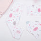 9 Piece - Newborn Sets - Double Sided - Winter - Bebe Pembe Petek - Pembe Bulut