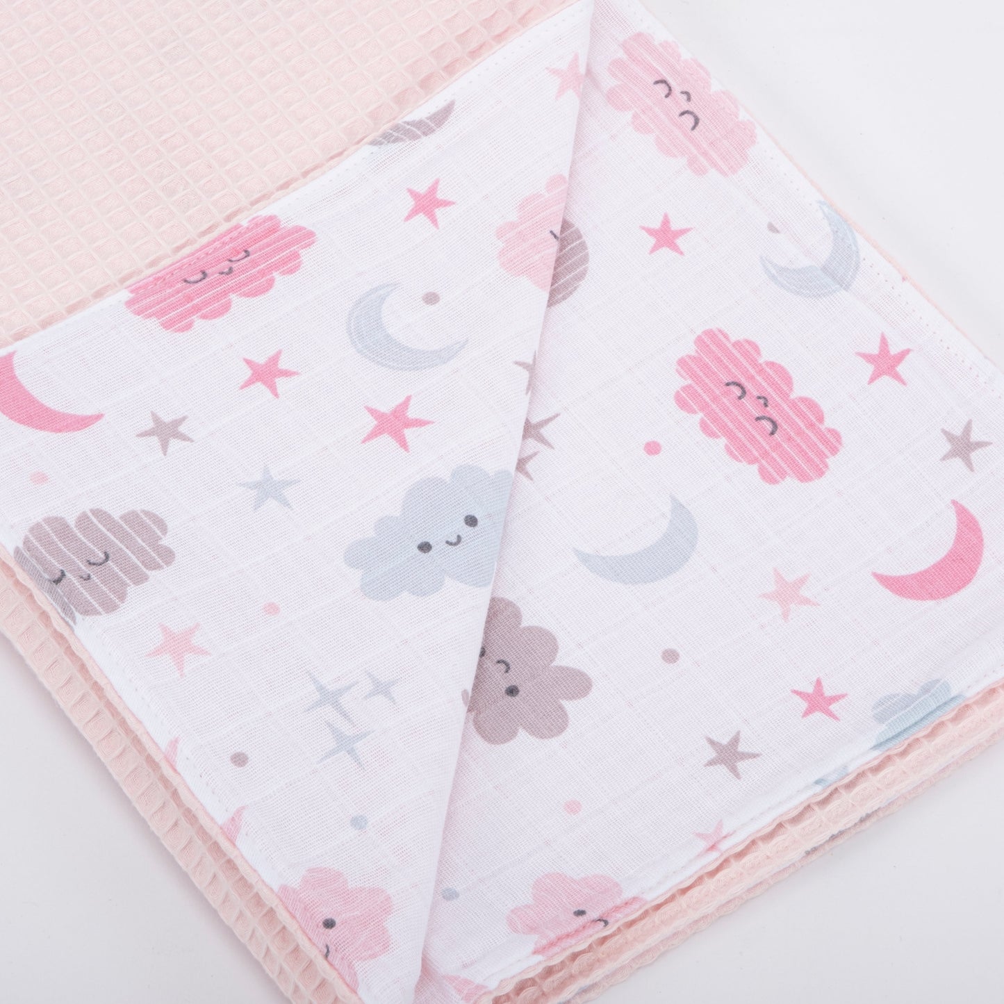 9 Piece - Newborn Sets - Double Sided - Winter - Bebe Pembe Petek - Pembe Bulut