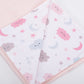 Double Sided Pique Blanket - Bebe Pembe Petek - Pembe Bulut