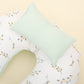 Double Sided Breastfeeding Pillow - Mint Muslin - Yapraklar