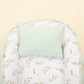 Babynest  and Pillow - Çift Taraflı - Mint Muslin - Yapraklar