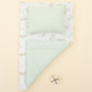 Double Sided Changing Pad and Pillow - Mint Muslin - Yapraklar