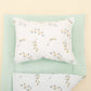 Double Sided Changing Pad and Pillow - Mint Muslin - Yapraklar