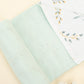 Double Side Muslin Cover - Mint Muslin - Yapraklar