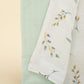 Double Side Muslin Cover - Mint Muslin - Yapraklar