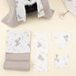 9 Piece - Newborn Sets - Double Sided - Winter - Gri Örgü - Gri Tavşan