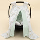 Stroller Cover Set - Double Side - Mint Muslin - Yapraklar