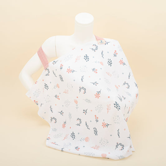 Breastfeeding Bib - Yeşil Çiçekler