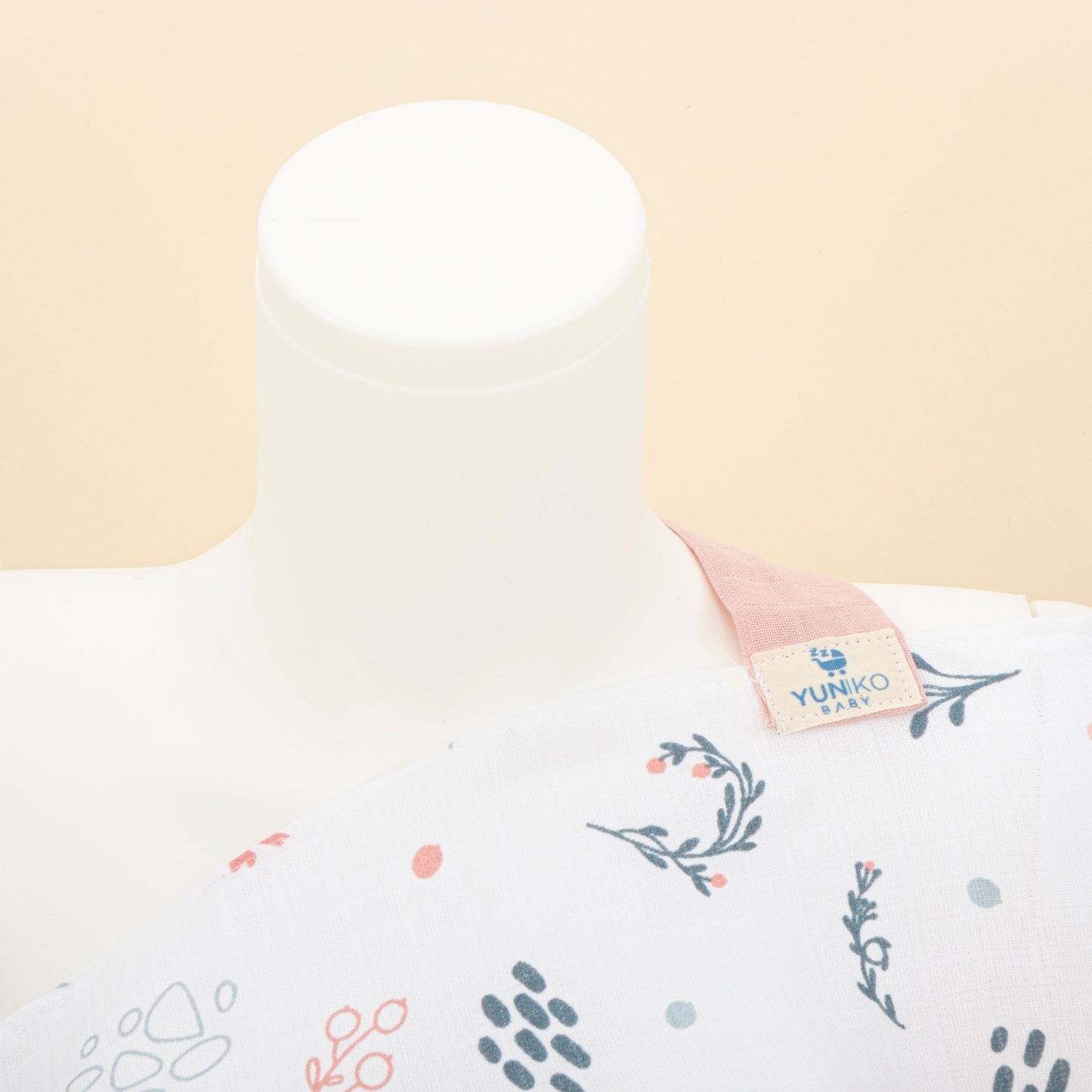 Breastfeeding Bib - Yeşil Çiçekler