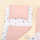 11 Piece - Newborn Sets - Double Sided - Seasonal - Pudra Müslin - Yeşil Çiçekler