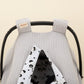 Stroller Cover Set - Double Side - Açık Gri Örgü - Panda