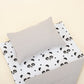 Double Sided Changing Pad and Pillow- Açık Gri Örgü - Panda