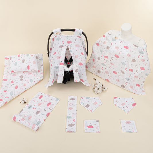 11 Piece - Newborn Sets - Summery - Pembe Bulut