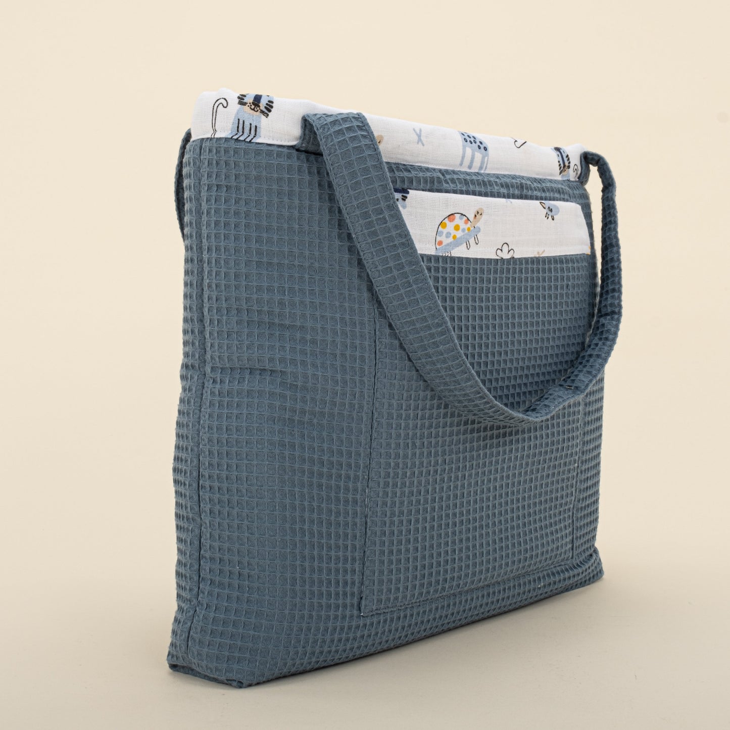 Baby Care Bag - Koyu Mavi Petek - Mavi Canlılar