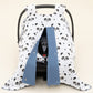 Stroller Cover Set - Double Side - İndigo Petek - Panda