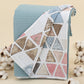 Double Sided Pique Blanket - Petrol Mavisi Petek - Retro