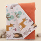 Double Sided Pique Blanket - Turuncu Petek - Orman