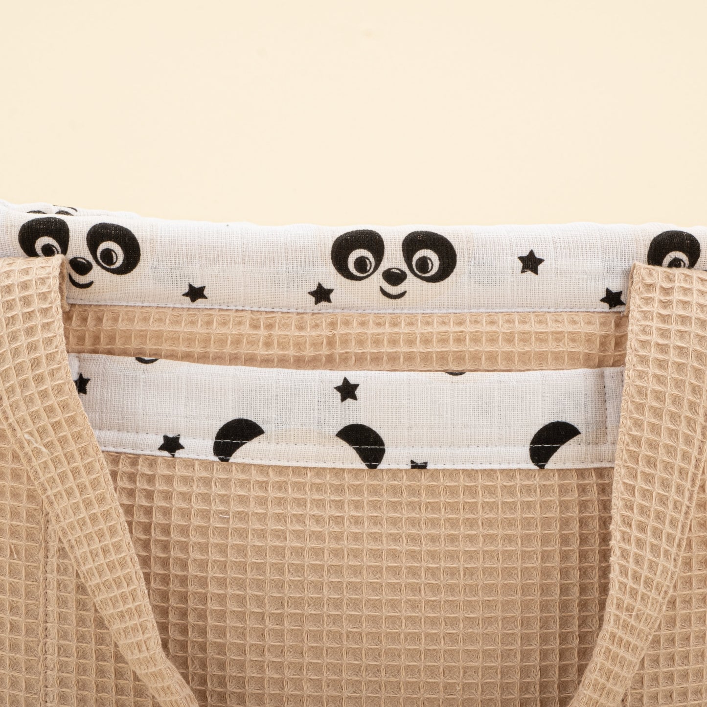 Baby Care Bag - Bej Petek - Panda