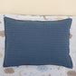 Double Sided Changing Pad and Pillow - Koyu İndigo Petek - Mavi Bulut