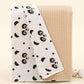 Double Sided Pique Blanket - Bej Petek - Panda