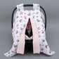 Stroller Cover Set - Double Side  - Pudra Waffle - Kelebekler