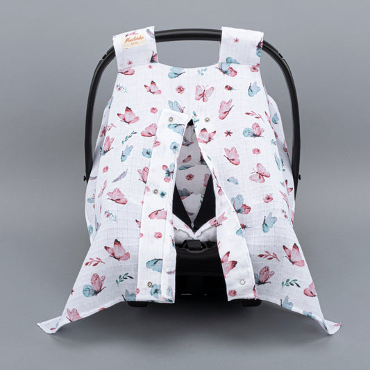 Stroller Cover Set - Single Side - Kelebekler