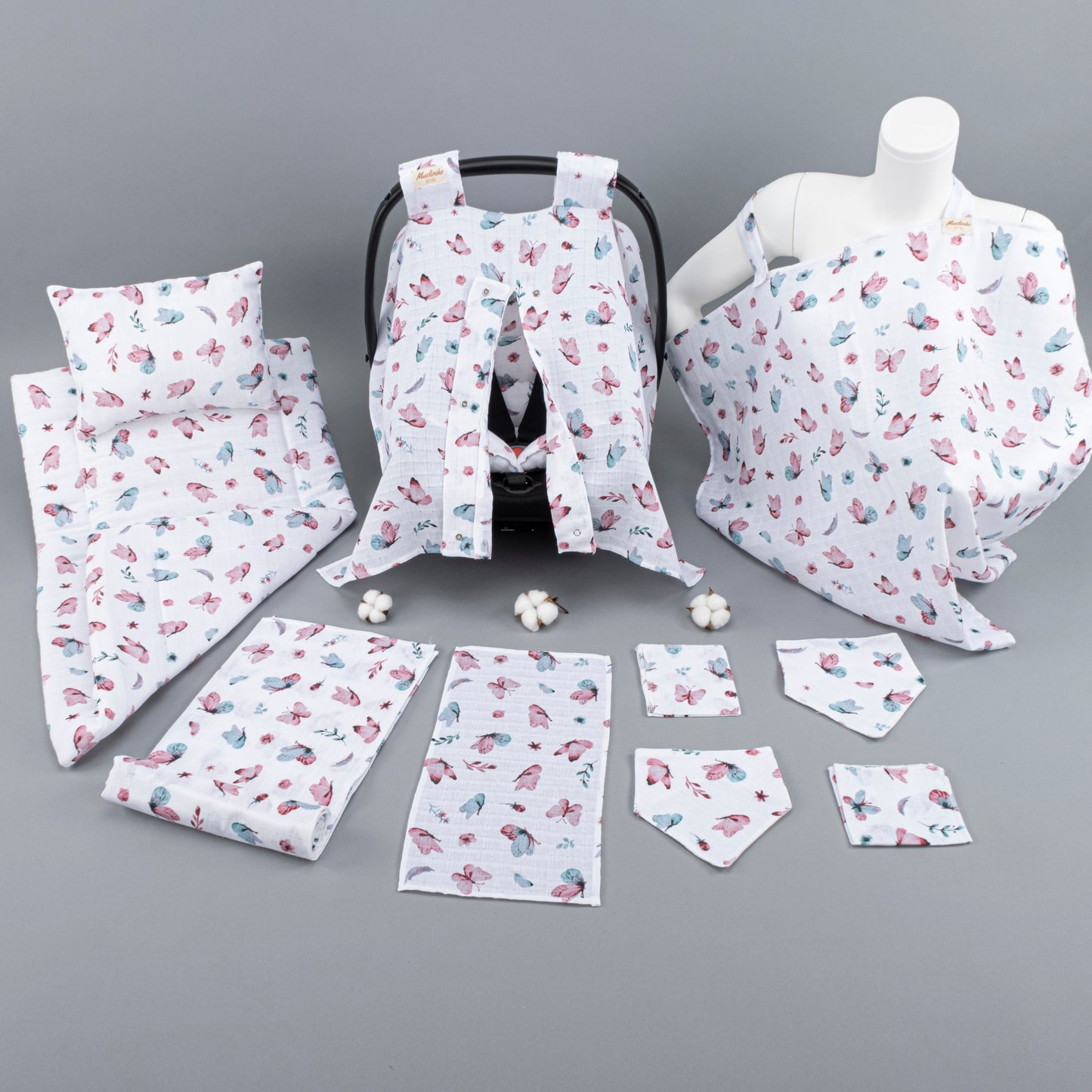 11 Piece - Newborn Sets - Summery - Kelebekler