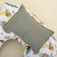 Double Sided Breastfeeding Pillow- Haki Muslin - Hayvanat Bahçesi