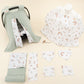 9 Piece - Newborn Sets - Double Sided - Winter - Yeşil Petek - Kahverengi Gökkuşağı