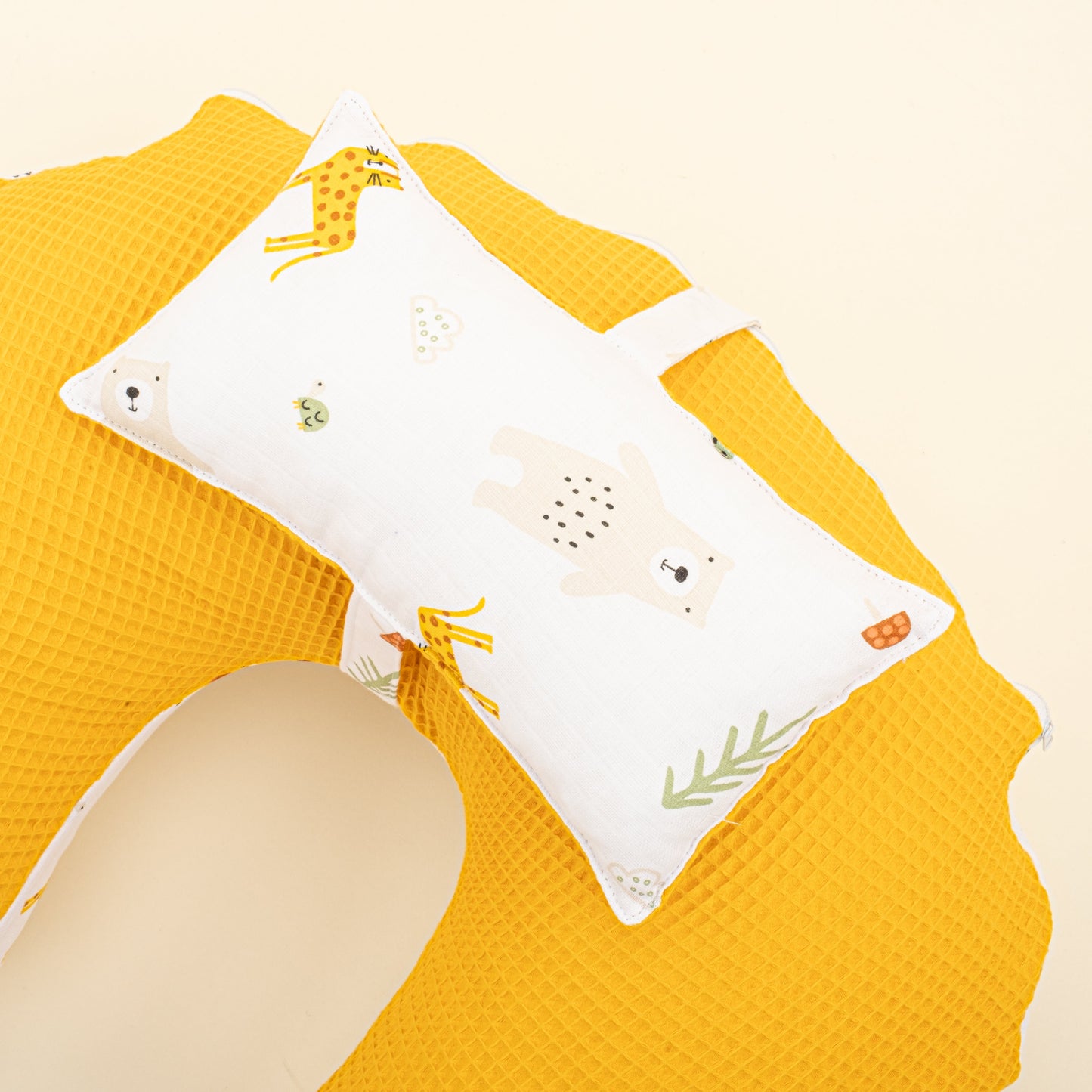 Double Sided Breastfeeding Pillow - Hardal Petek - Aslan