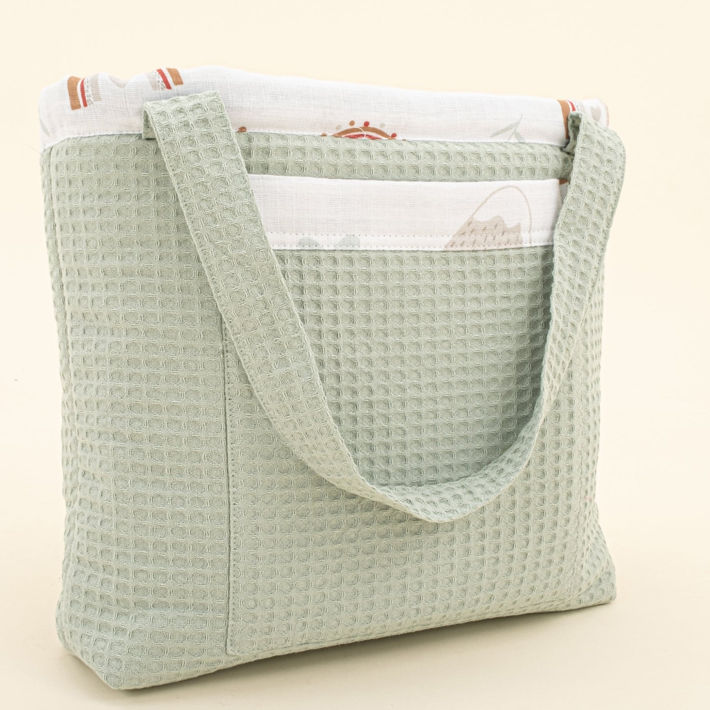 Baby Care Bag  - Yeşil Petek - Kahverengi Gökkuşağı