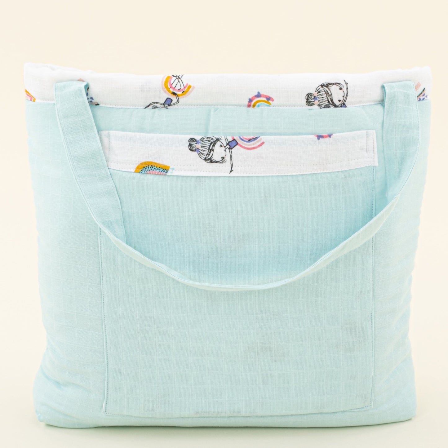 Baby Care Bag  - Su Yeşili Muslin - Balerin