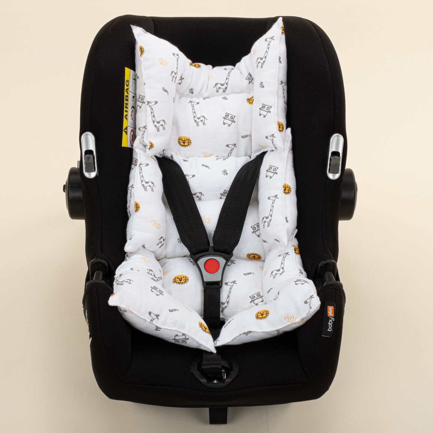 Stroller Cover Set - Double Side - Hardal Petek - Zürafa