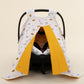 Stroller Cover Set - Double Side - Hardal Petek - Zürafa